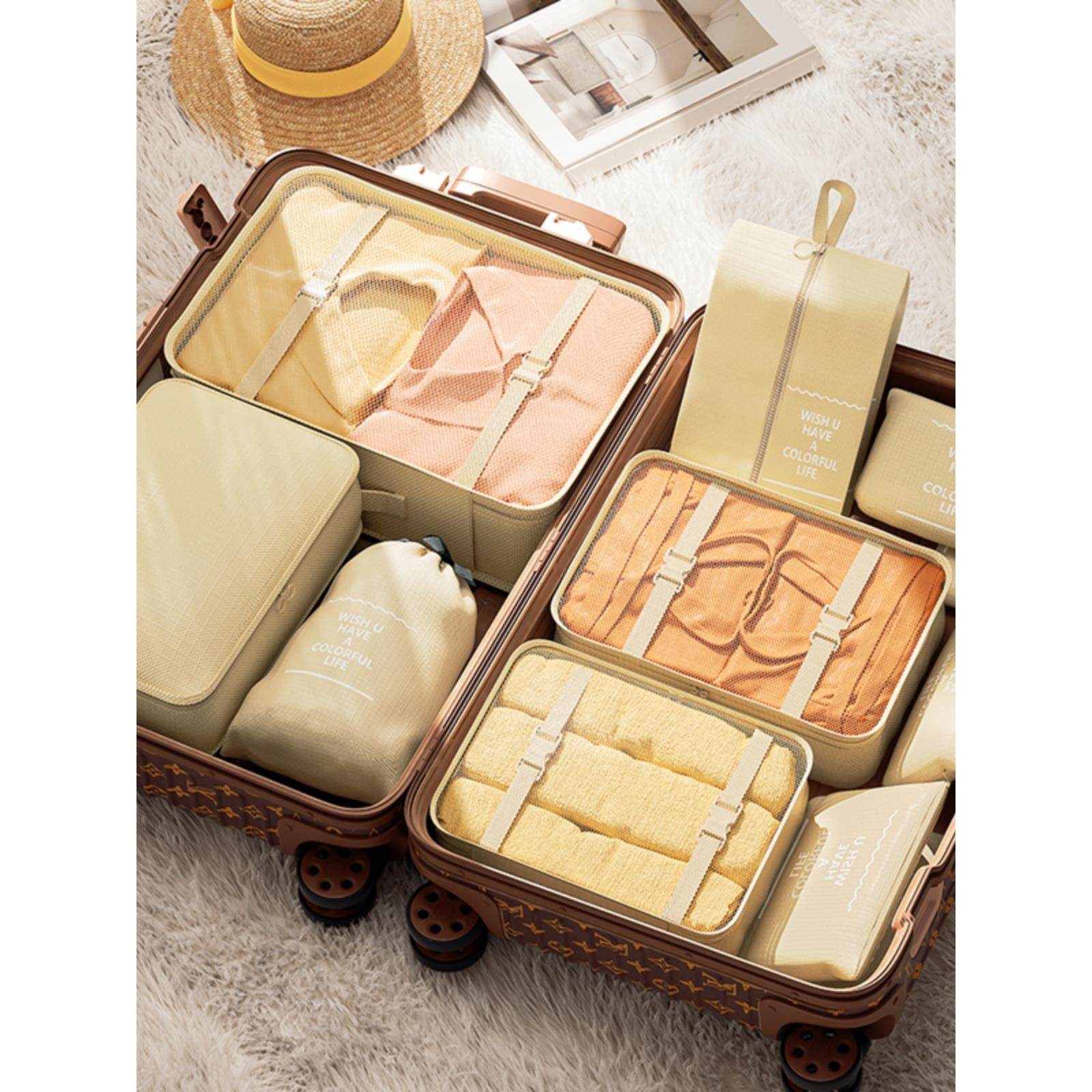 日本进口精工旅行收纳袋衣物行李箱整理包便携旅游出差衣服分装,收纳整理,其他收纳袋,淘宝优惠券,粉丝福利购,淘宝优惠卷