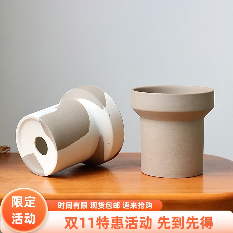 韩国创意北欧个性绿植陶盆漂亮网红花店陶瓷花盆多肉盆栽ins风