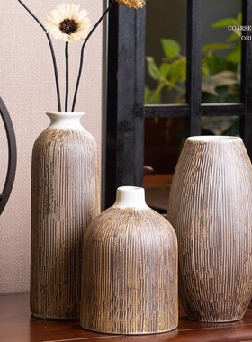 复古挂件治愈创意中式禅意简约干花花器摆件家居桌面装饰花瓶