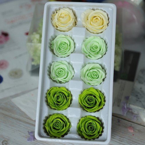 等花来国产A级永生花4cm玫瑰