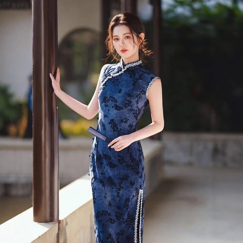一珂锦绣女装懿菲奥黛2026新款一城风絮俏娘鱼年轻新中式绝美旗袍
