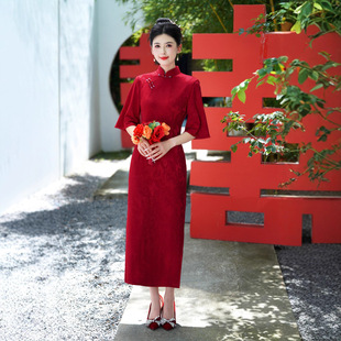 名兰世家官方懿菲梦至超逸红颜槿爷华族经典旗袍先生崔万志旗舰店