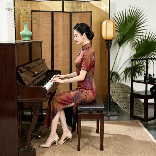 名兰世家2026新款千子小姐凤知恋崔万志满庭芳官方旗舰店妈妈旗袍