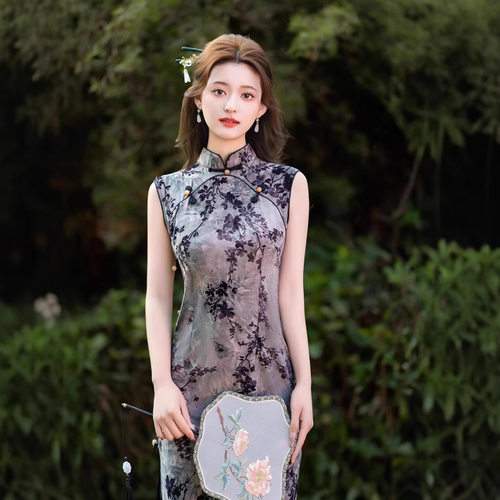 一珂锦绣女装懿菲奥黛2026新款一城风絮俏娘鱼年轻新中式绝美旗袍