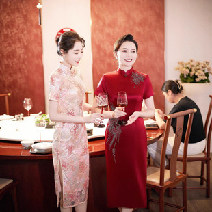 瑞蚨祥高级婚礼礼服喜妈妈品玉2026新款崔万志官方旗舰店女装旗袍