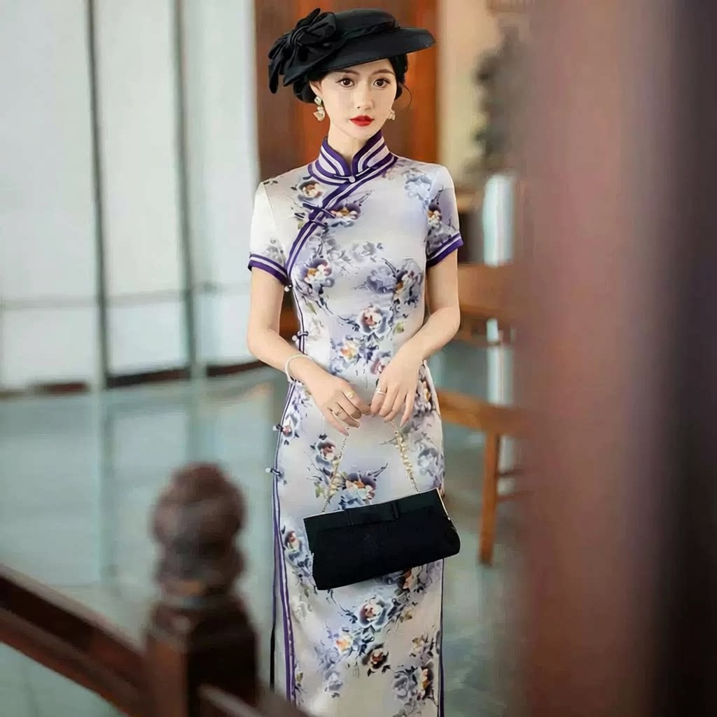 织布鸟女装名兰世家2026新款忆花寻茉希凤翔歌壹美佳人旗袍裙正品图片