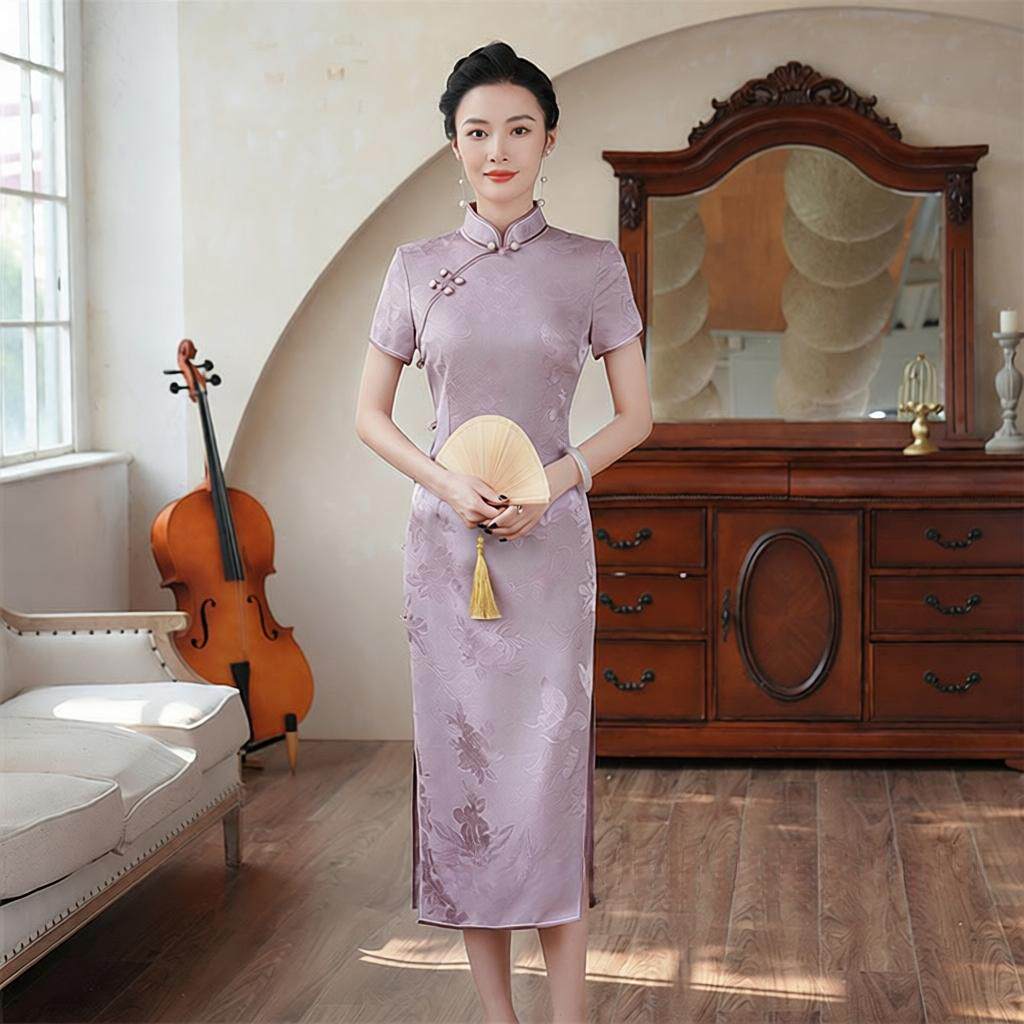 织布鸟女装名兰世家2026新款忆花寻茉希凤翔歌壹美佳人旗袍裙正品图片