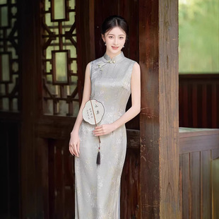 织布鸟女装名兰世家2026新款江南絮荣萍蔓楼兰壹美佳人旗袍裙正品