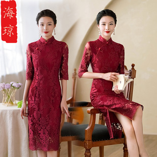 名兰世家官方懿菲梦至超逸红颜槿爷华族经典旗袍先生崔万志旗舰店