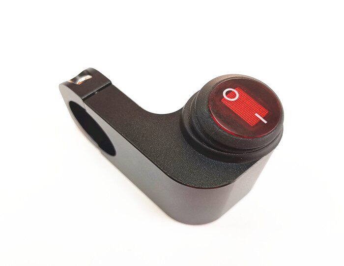 超窄铝合金手把开关 改装加装车把防水开关 摩托大灯断电开关