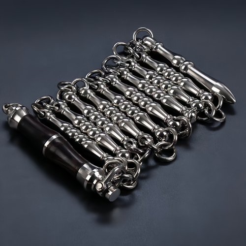 九节鞭304不锈钢加重九节鞭