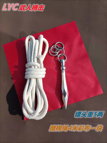 304不锈钢绳镖武术实心流星锤软兵器5两的多棱镖飞镖十八般兵器