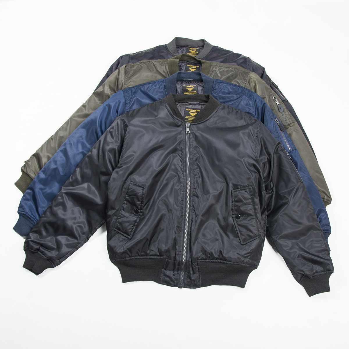 瑕疵处理古着美式短款空军宽松MA1飞行服夹克工装棒球服秋冬外套