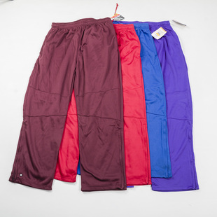 脚开叉篮球裤 外单男士 宽松直筒裤 休闲运动长裤 秋冬加绒保暖卫裤