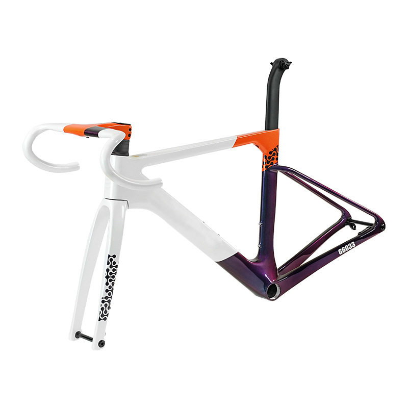 R18碳纤维公路车架 | 700C车架超轻框架自行车破风车架T800改装架