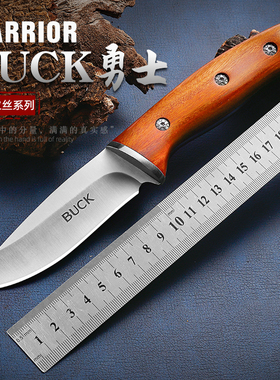 户外刀具野营小刀应急防身刀便携随身刀小直刀一体钢高硬度水果刀