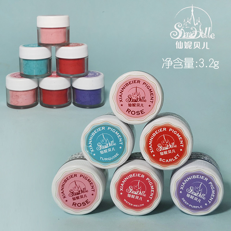 仙妮贝儿油性色粉大红色热红