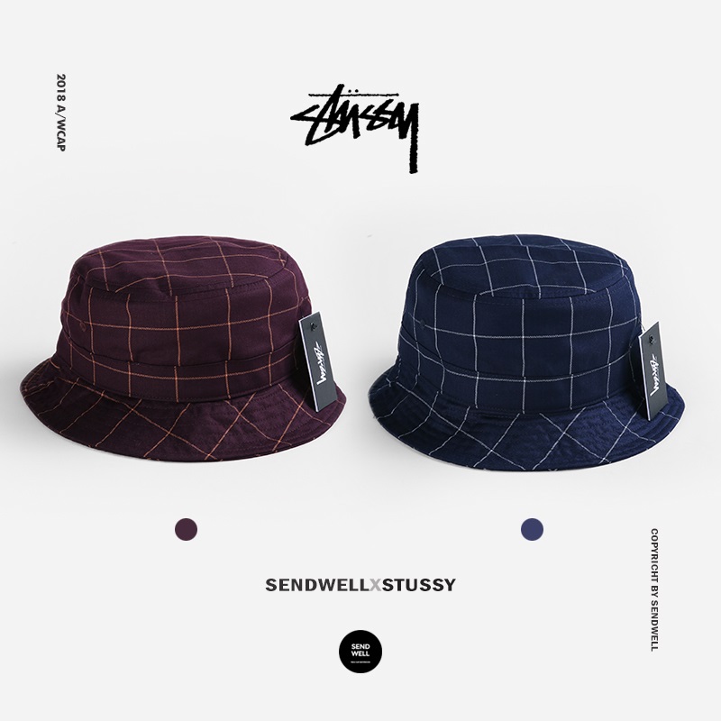 STUSSY WINDOW PANEÕýÆ·19SSÃÀ³±Ð¿î¸ñ×ÓÌõÎÆÄÐÅ®½ÖÍ·Óæ·òñÅèñ