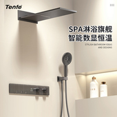 隐藏嵌入式 恒温全铜入墙式 预埋枪灰色 淋浴花洒套装 鼎菲暗装