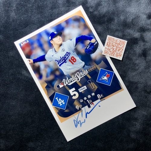 MLB 山本由伸YAMAMOTO Yoshinobu Los Angeles Dodgers 亲签照片