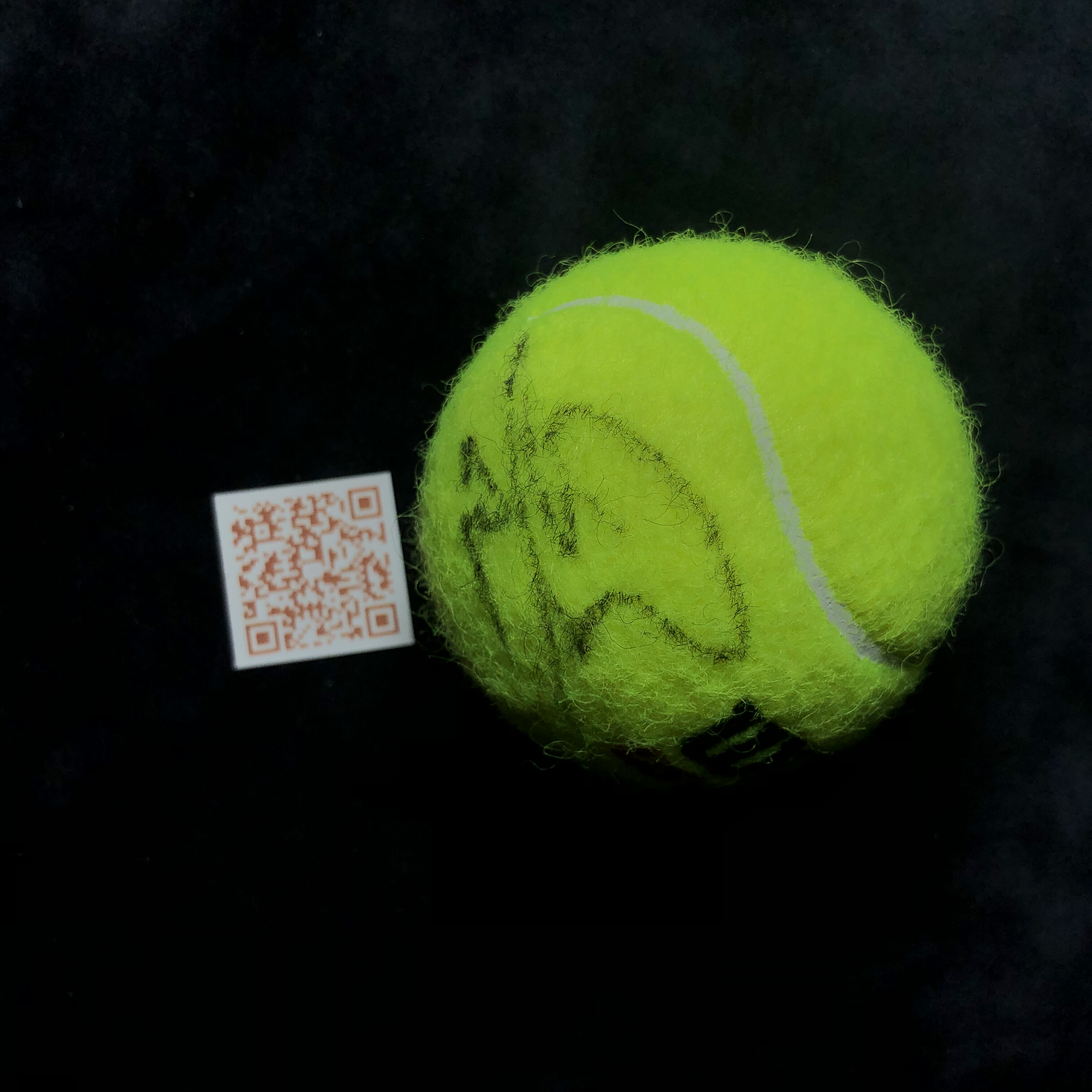 拉菲尔纳达尔 Rafael Nadal 纳豆 亲笔签名网球