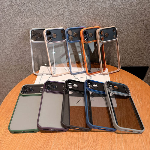 适用苹果17pro鹰眼精盾亚克力高透手机壳iPhone16pro max高级感15防摔14全包13 12金属11镜圈17Air保护套批发