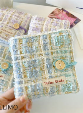 Dollimo原创A8迷你便携小卡册  小香风薄荷色香芋色清新可爱拍立得卡包 三寸一宫格活页追星小卡名片收纳册