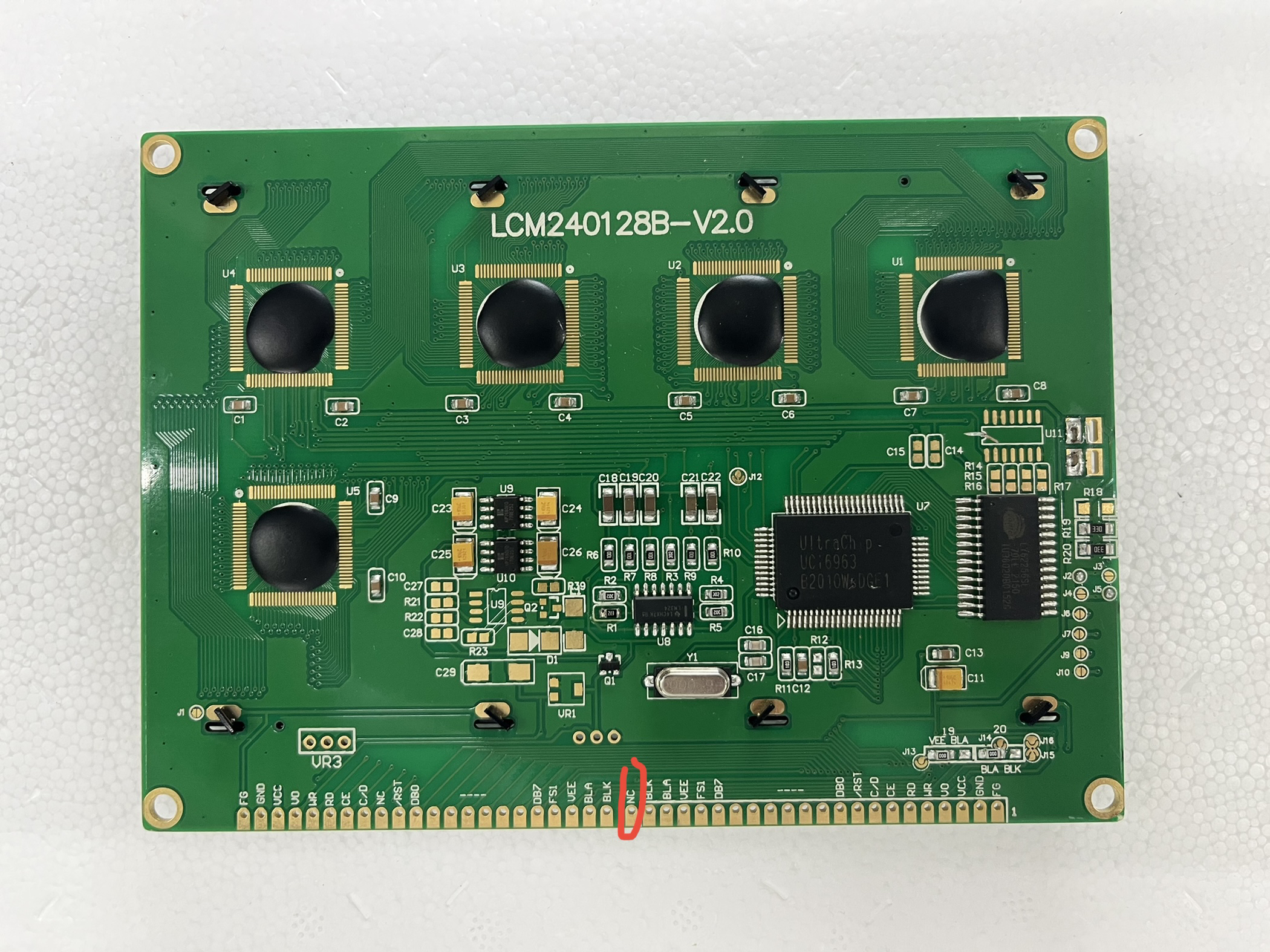 LCM240128B-v2.0液晶屏T6963C控制器240128液晶显示模块144*104