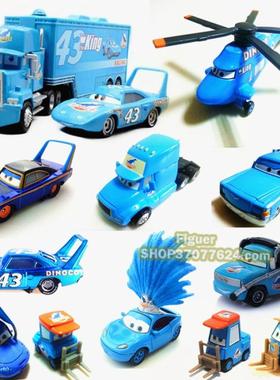 正版Mattel美泰汽车总动员玩具车合金车模 43号车王货柜粉丝系列