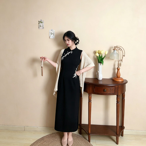 新中式夏季无袖高级感国风旗袍