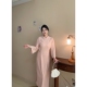 自制款 高端款 大码 蜜桃清欢 胖mm新中式 少女粉嫩旗袍连衣裙