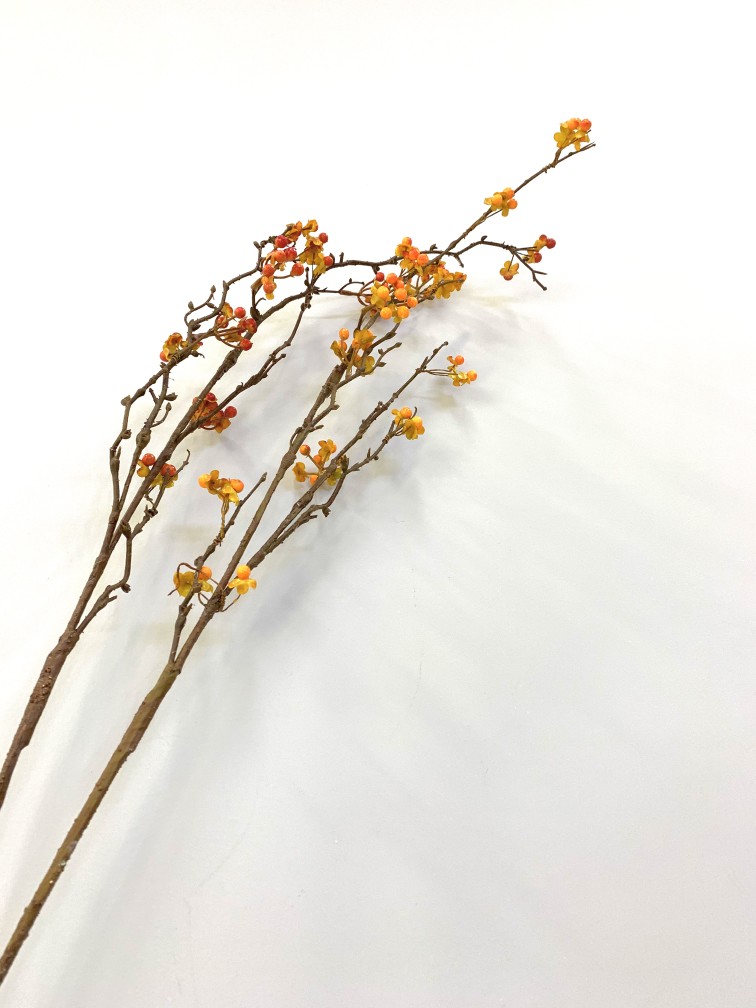 实体店仿真花果子枝轻奢花艺软装酒店设计婚庆插花拍照道具多肉