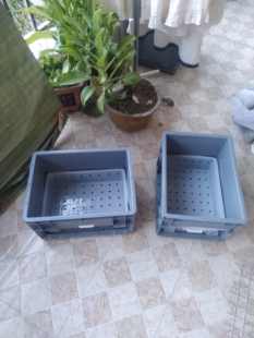 长40*宽30厘米周转箱Diy改干湿分离盒干湿分离过滤盒。