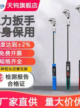 天钝数显力矩扳手钢筋扭力电子钢筋套筒扭力矩高精度扳手公斤预置