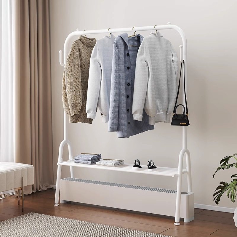 踢脚线取暖器烘衣架卧室落地挂衣架不占地晒毛巾专用暖气机晾衣架