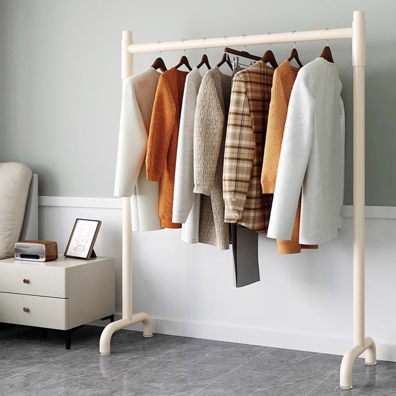 晾衣架室内家用阳台晒被子加粗简易房间凉衣服卫生间挂衣服的架子