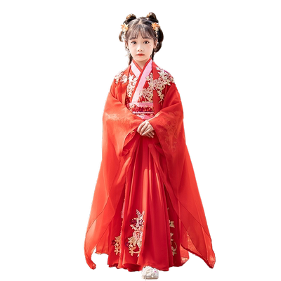 薄款夏季女童超仙唐装汉服亲肤