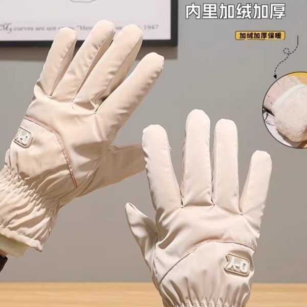 手套女新款骑车保暖可触屏骑行电动车加绒防寒东北防风冬加厚防水
