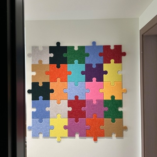 立体拼图毛毡板留言板墙面装饰客厅卧室幼儿园宿舍改造背景墙贴