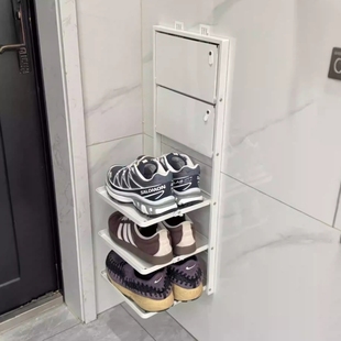 架可折叠多层家用多功能收纳置物架创意备菜板新款 免打孔壁挂式 鞋