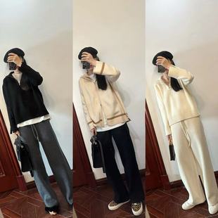 现货 900克外套 贵2w羊绒控B入L.P秋冬680克全羊绒半拉链翻领毛衣