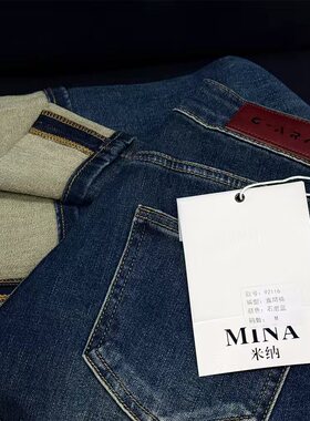 03/19W 高端！好版型！2026新款复古高腰宽松显瘦九分直筒裤2116