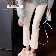 12/18Z品牌2025新款加绒烟管高腰显瘦弹力加绒九分直筒法棍1355