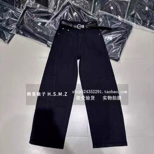 98%棉高腰宽松显瘦加厚弯刀403 2025新款 8416 27W品牌弯刀裤