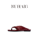 BYHAIG 平底拖鞋 瑞典设计师夏季 超柔小羊皮人字拖度假风凉鞋