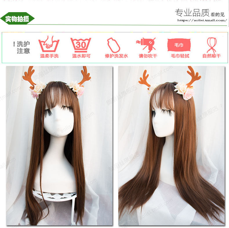 Perruque Long cheveux raides - Ref 2607811 Image 5