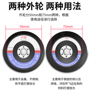 直销角磨机打磨抛光片网盖耐磨不锈钢砂轮片木材打磨专用百叶轮磨