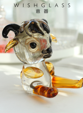 琉璃摆件羊生肖手工艺品