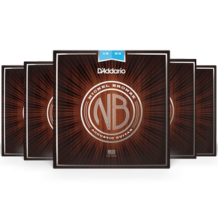 美产达达里奥民谣吉他琴弦 NB1253 1152碳素钢镀镍铜电箱琴专用弦