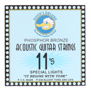 美产Dr.DUCK'S 斧头鸭吉他弦民谣木吉他琴弦磷铜012 011一套6根装